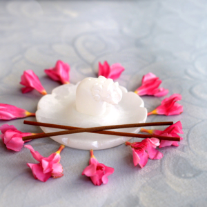 Incense Stick Holder, Small White Elephant